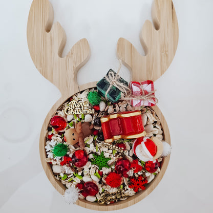 Wooden Reindeer Tray