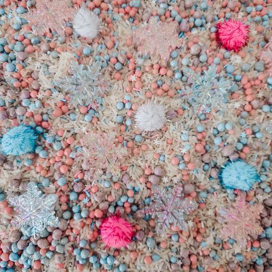 Cotton Candy Snowflakes