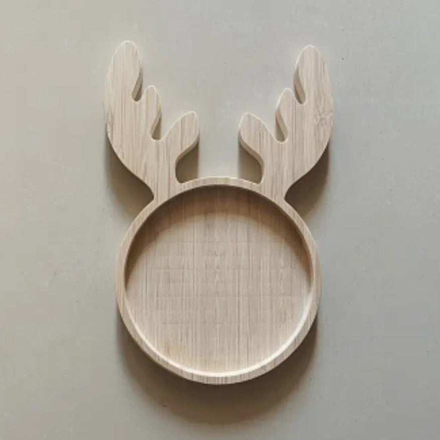 Wooden Reindeer Tray